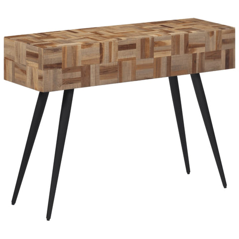 vidaXL Console Table 110x34x80 cm Solid Reclaimed Teak