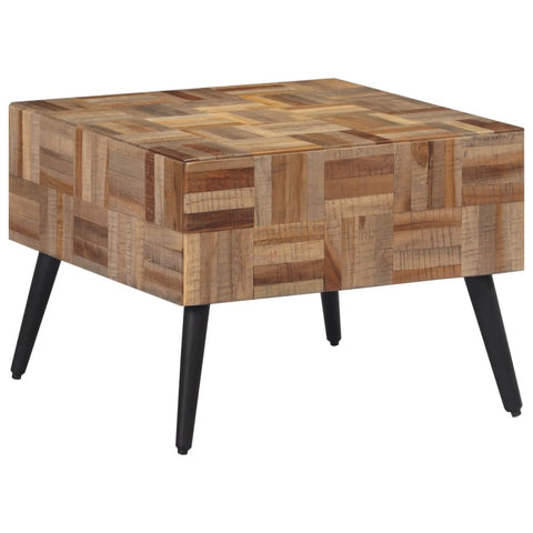 vidaXL Coffee Table Grey 55x55x40 cm Solid Reclaimed Teak