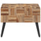 vidaXL Coffee Table Grey 55x55x40 cm Solid Reclaimed Teak
