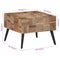 vidaXL Coffee Table Grey 55x55x40 cm Solid Reclaimed Teak