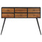 vidaXL Console Table with Drawers 116x30x76 cm Solid Reclaimed Teak