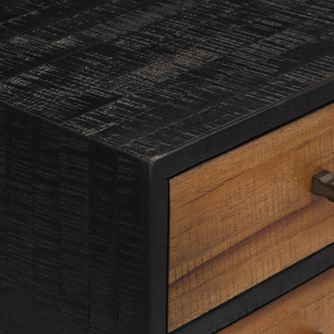 vidaXL Console Table with Drawers 116x30x76 cm Solid Reclaimed Teak