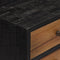 vidaXL Console Table with Drawers 116x30x76 cm Solid Reclaimed Teak