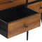 vidaXL Console Table with Drawers 116x30x76 cm Solid Reclaimed Teak
