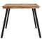 vidaXL Dining Table 148x97x76 cm Solid Wood Teak