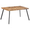 vidaXL Dining Table 148x97x76 cm Solid Wood Teak