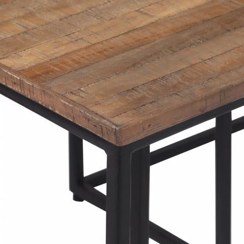 vidaXL Nesting Coffee Tables 3 pcs Solid Wood Teak