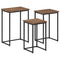 vidaXL Nesting Coffee Tables 3 pcs Solid Wood Teak