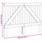 vidaXL Headboard 140x104 cm Solid Wood Pine