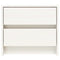 vidaXL Bedside Cabinet White 40x31x35.5 cm Solid Wood Pine