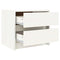 vidaXL Bedside Cabinets 2 pcs White 40x31x35.5 cm Solid Wood Pine