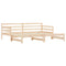 vidaXL Daybed with Trundle without Mattress 90x200 cm Solid Wood