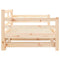 vidaXL Daybed with Trundle without Mattress 90x200 cm Solid Wood