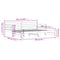 vidaXL Daybed with Trundle without Mattress 90x200 cm Solid Wood