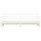 vidaXL Daybed with Trundle without Mattress White 90x200 cm Solid Wood