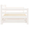 vidaXL Daybed with Trundle without Mattress White 90x200 cm Solid Wood