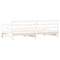 vidaXL Daybed with Trundle without Mattress White 90x200 cm Solid Wood