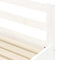 vidaXL Daybed with Trundle without Mattress White 90x200 cm Solid Wood