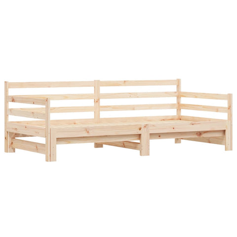 vidaXL Daybed with Trundle without Mattress 80x200 cm Solid Wood