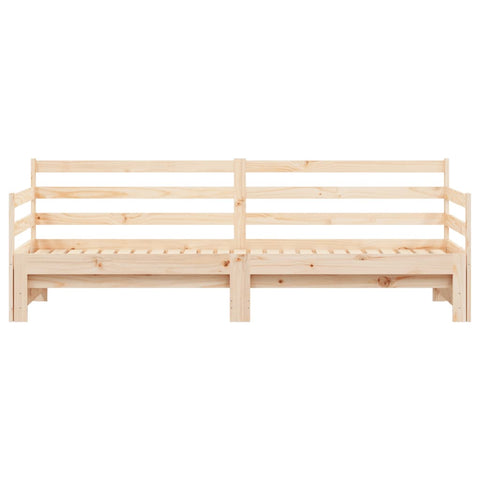 vidaXL Daybed with Trundle without Mattress 80x200 cm Solid Wood