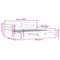 vidaXL Daybed with Trundle without Mattress Black 80x200 cm Solid Wood