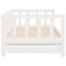 vidaXL Day Bed with Trundle without Mattress White 90x200 cm Solid Wood