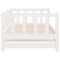 vidaXL Day Bed with Trundle without Mattress White 90x190 cm Single Solid Wood