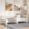 vidaXL Day Bed with Trundle without Mattress White 90x190 cm Single Solid Wood