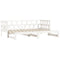 vidaXL Daybed with Trundle without Mattress White 80x200 cm Solid Wood