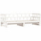 vidaXL Daybed with Trundle without Mattress White 80x200 cm Solid Wood