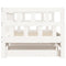 vidaXL Daybed with Trundle without Mattress White 80x200 cm Solid Wood