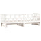vidaXL Daybed with Trundle without Mattress White 80x200 cm Solid Wood