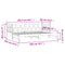 vidaXL Daybed with Trundle without Mattress White 80x200 cm Solid Wood