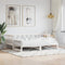 vidaXL Daybed with Trundle without Mattress White 80x200 cm Solid Wood