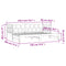 vidaXL Daybed with Trundle without Mattress White 90x190 cm Single Solid Wood