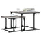 vidaXL Nesting Coffee Table 2 pcs Grey Sonoma Engineered Wood