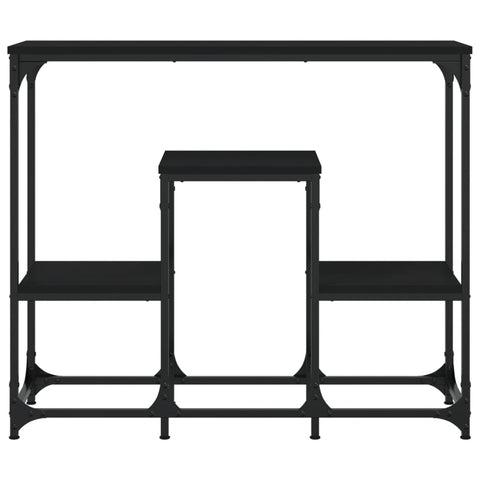 vidaXL Console Table Black 89.5x28x76 cm Engineered Wood