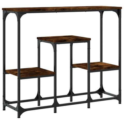 vidaXL Console Table Smoked Oak 89.5x28x76 cm Engineered Wood