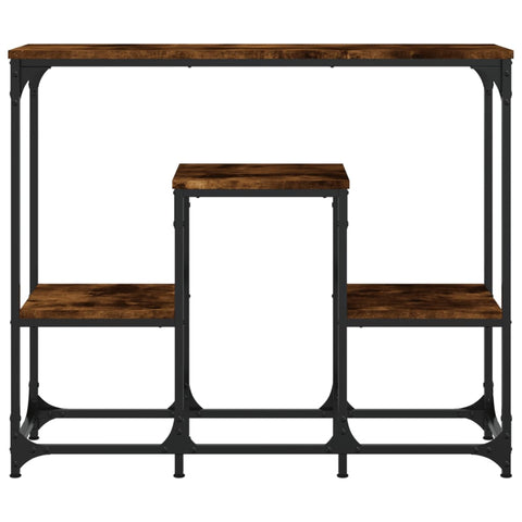 vidaXL Console Table Smoked Oak 89.5x28x76 cm Engineered Wood