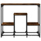vidaXL Console Table Smoked Oak 89.5x28x76 cm Engineered Wood