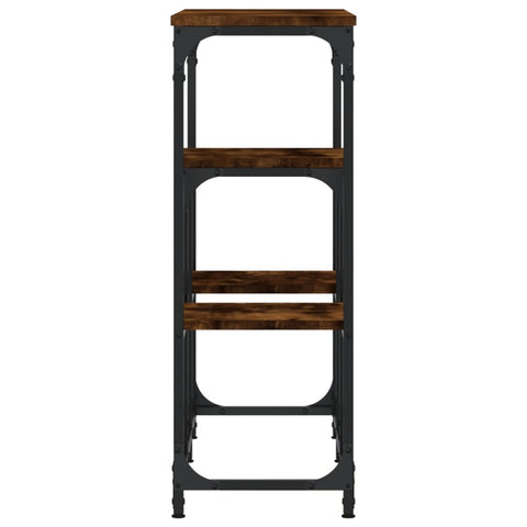 vidaXL Console Table Smoked Oak 89.5x28x76 cm Engineered Wood
