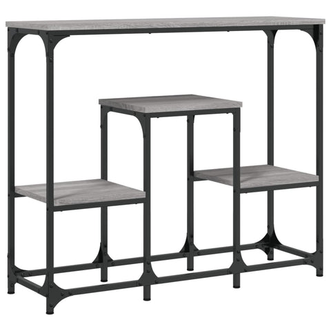 vidaXL Console Table Grey Sonoma 89.5x28x76 cm Engineered Wood