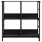 vidaXL Bookshelf Black 78.5x33x82 cm Engineered Wood