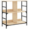 vidaXL Bookshelf Sonoma Oak 78.5x33x82 cm Engineered Wood