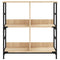vidaXL Bookshelf Sonoma Oak 78.5x33x82 cm Engineered Wood