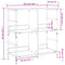vidaXL Bookshelf Sonoma Oak 78.5x33x82 cm Engineered Wood