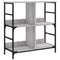 vidaXL Bookshelf Grey Sonoma 78.5x33x82 cm Engineered Wood