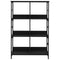 vidaXL Bookshelf Black 78.5x33x117.5 cm Engineered Wood