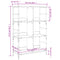 vidaXL Bookshelf Black 78.5x33x117.5 cm Engineered Wood