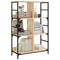 vidaXL Bookshelf Sonoma Oak 78.5x33x117.5 cm Engineered Wood